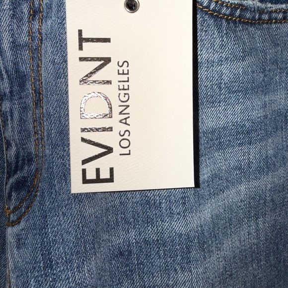 EVIDNT Los Angeles Size 6 Women's Blue Distressed Jeans MALIBU GIRLFRIEND - Picture 5 of 5